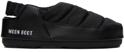 Moon Boot Evolution Sandals In Black Nylon
