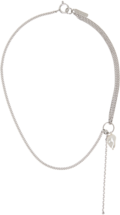 Justine Clenquet Silver Larry Necklace