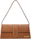 Jacquemus Long Leather Shoulder Bag With Rectangular Shape In 811 Light Brown 2