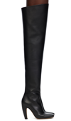 Bottega Veneta Leather Canalazzo Knee-high Boots 100 In 1000 Black