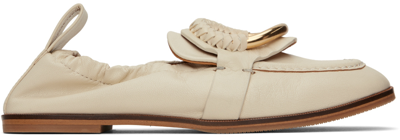 See By Chloé Off-white Hana Loafers In 139 Ivory