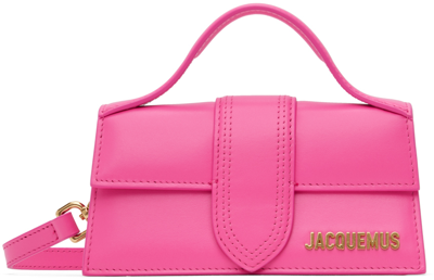 Jacquemus Pink Le Papier 'le Bambino' Bag In 434 Neon Pink