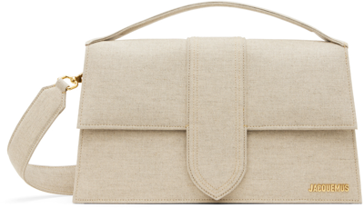 Jacquemus Beige Le Papier 'le Bambinou' Bag In Ivory