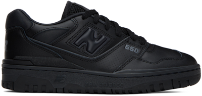 New Balance Black 550 Sneakers In Black/black
