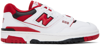 New Balance 550 Sneaker In White/red