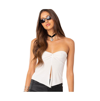 Edikted Twisted Split Front Tube Top In White
