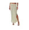 Edikted Women's Ophelia Distressed Knit Maxi Skirt In Olive