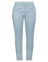 Dondup Woman Pants Azure Size 27 Cotton, Elastane In Blue