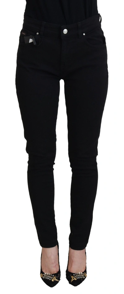 Dolce & Gabbana Black Skinny Slim Denim Cotton Stretch Jeans
