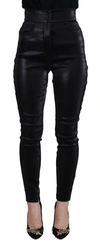 Dolce & Gabbana Black Washed Cotton Skinny Denim Jeans In Black