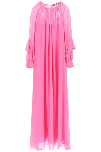 Max Mara Studio ロングスカート ピンク SS24 Max Mara Maxmara Studio Cordova Long Dress In Pink | ModeSens