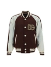 Dolce & Gabbana Technical Satin Jacket With Dg Patch