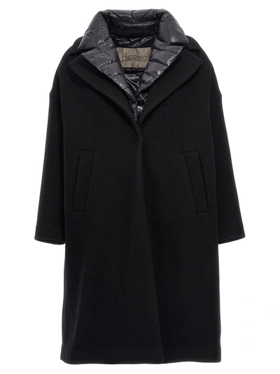 Herno Modern Coat In Black