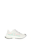 Gucci Leather Logo Multicolor Runner Sneakers In White
