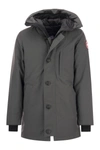 Canada Goose Men's Chateau Hooded Parka - Black Label In Grey