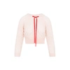 Simone Rocha Bow-embellished Mohair-blend Sweater In Pink &amp; Purple