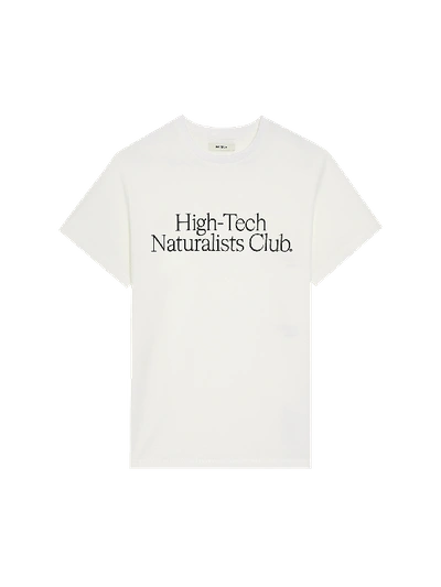 Pangaia Mens High-tech Naturalists Club T-shirt In Off-white