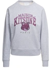 Maison Kitsuné Campus Fox Print Sweatshirt In Grey