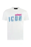 Dsquared2 Icon-print Cotton T-shirt In White