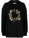 Stella Mccartney Bracelet-print Cotton Hoodie In Black