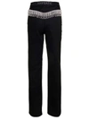 Rotate Birger Christensen Twill High Rise Pants In Black