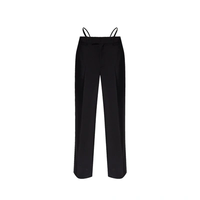 Gucci Wool Mohair Trouser In Black