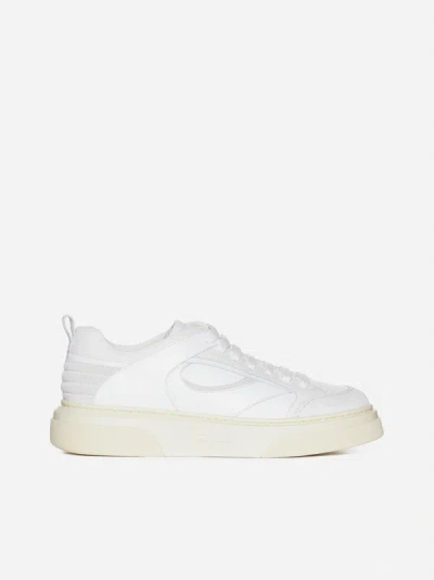 Ferragamo White Cassina Sneakers