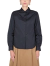 Aspesi Collared Jacket With Button Cuffs And Pockets In Blue