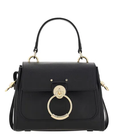 Chloé Tess Handbag In Black