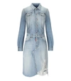 DSQUARED2 DSQUARED2  RAW CUT DENIM SHIRT DRESS