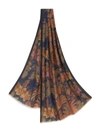 ETRO FOLIAGE FLORAL SCARF