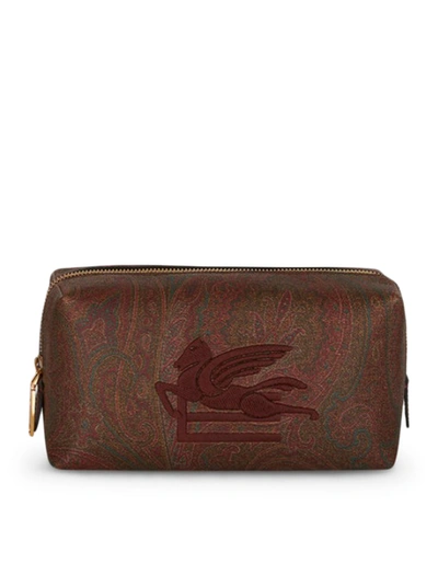 Etro Medium Love Trotter Nécessaire In Red