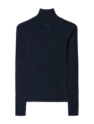 Off-white Off-logo High-neck Jumper In Multi-colored