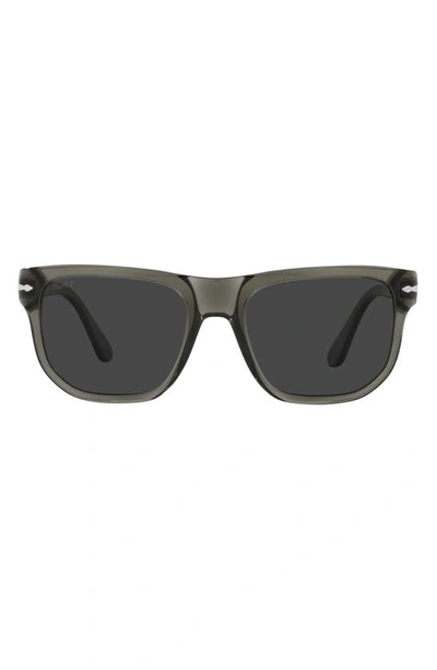 PERSOL PERSOL 55MM POLARIZED SQUARE SUNGLASSES