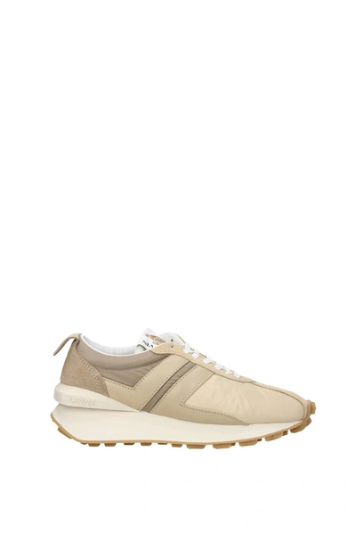 Lanvin Sneakers Fabric Beige Ecru