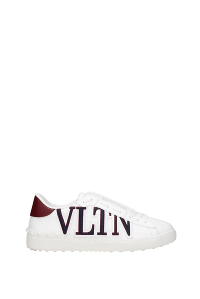 Valentino Garavani Man Sneakers White Size 11 Soft Leather