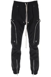 Rick Owens Bauhaus-inspired Cargo Pants With Elastic Waistband In Black