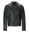 DSQUARED2 DSQUARED2  DAN JEAN GREEN LEATHER JACKET