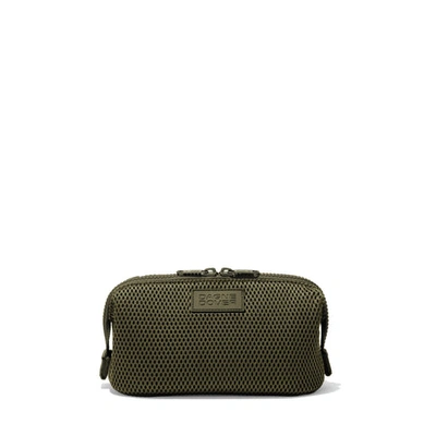 Dagne Dover Hunter Toiletry Bag In Dark Moss Air Mesh