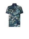 ETRO ETRO COTTON JERSEY POLO SHIRT ENRICHED WITH A FLORAL PRINT.