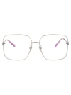 Gucci Gg1284oa Glasses In 002 Silver Silver Transparent