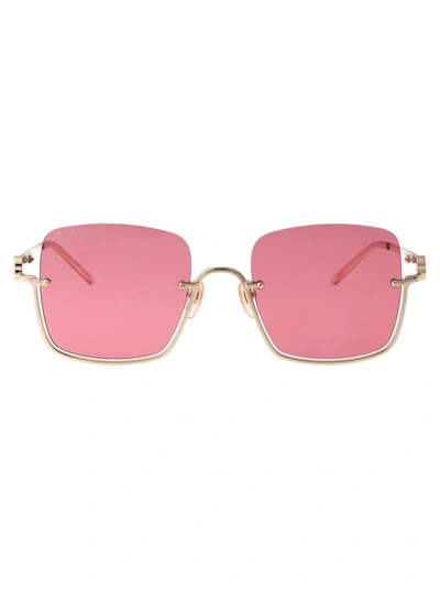 Gucci Sunglasses In 003 Gold Gold Red