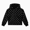 Givenchy Girl's Cropped 4g Logo-print Hoodie In Black