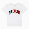GIVENCHY GIVENCHY | WHITE T-SHIRT WITH MULTICOLOURED LOGO,H25455-ACO/N_GIV-10P_621-5