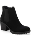 Sun + Stone Morghanf Womens Faux Suede Cold Weather Heels In Black