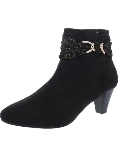 Karen Scott Casee  Womens Laceless Dressy Booties In Black