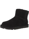 Bearpaw Alyssa Womens Suede Cold Weather Shearling Boots In Black