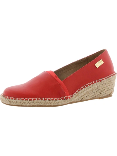 Kenneth Cole Reaction Clo A-line Womens Faux Leather Espadrille Dress Sandals In Red