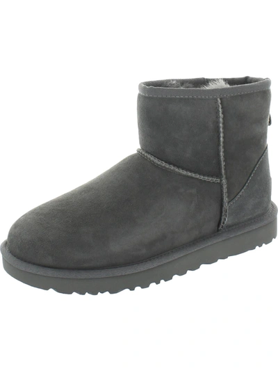 UGG CLASSIC MINI II WOMENS SUEDE COLD WEATHER SHEARLING BOOTS
