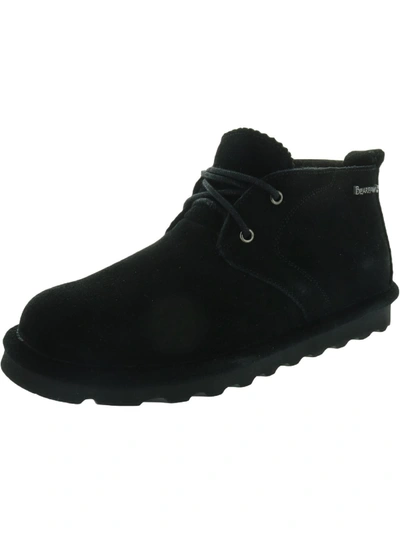 Bearpaw Skye Womens Suede Ankle Chukka Boots In Black